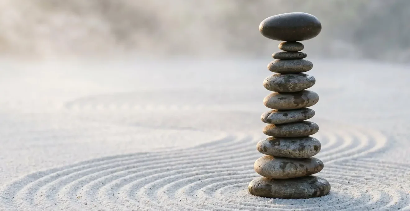 Image symbolique d'un equilibre fragile entre croissance naturelle et optimisation excessive d'un site web