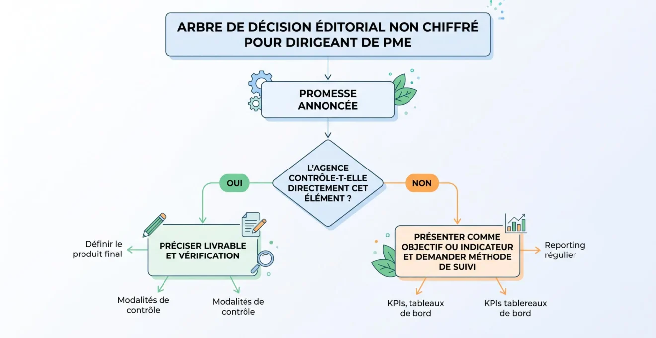 Arbre de décision sur les engagements à demander à une agence SEO